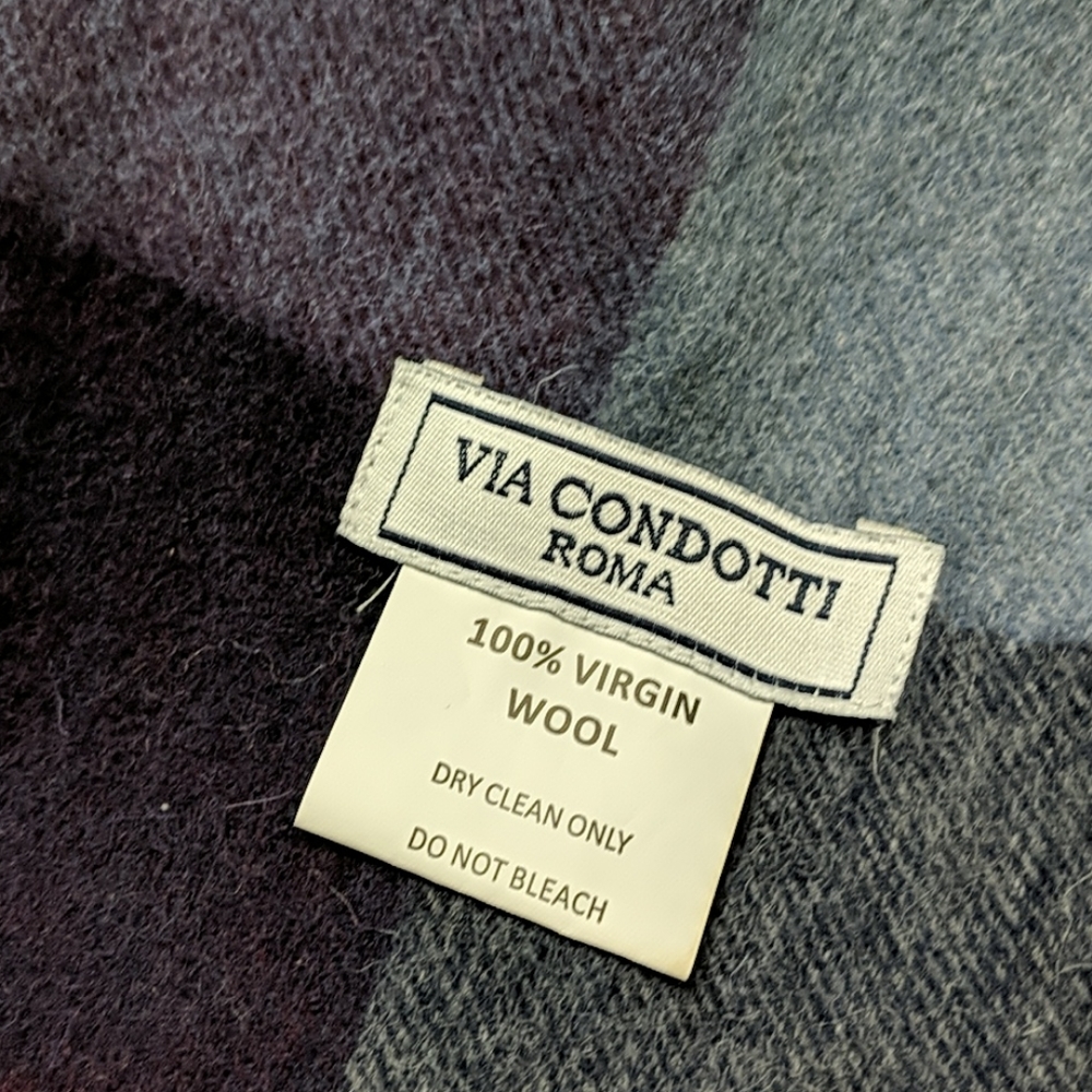 COPY - Brand new never worn Via Condotti 100% wool scarf